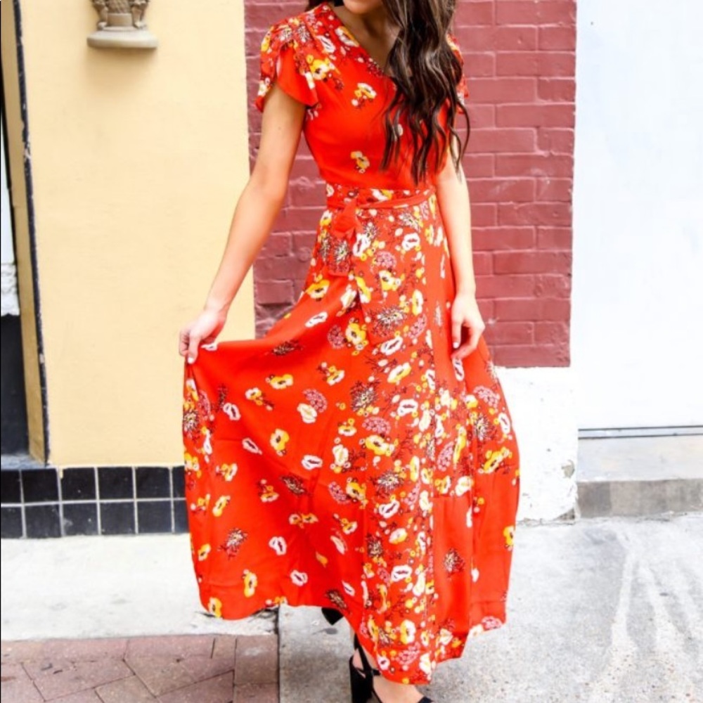 Free People Gorgeous Jess Wrap Dress